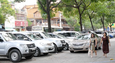 A car parking area at 23/9 Park in HCMC (Photo: SGGP) A car parking area at 23/9 Park in HCMC (Photo: SGGP)